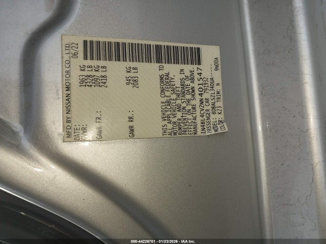 Nissan Altima Sr Fwd