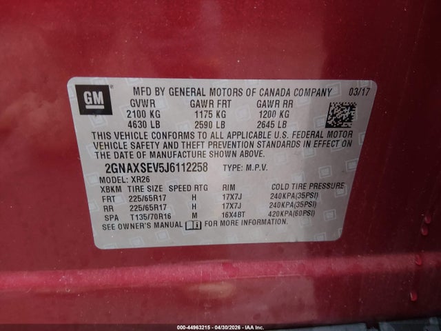 Chevrolet Equinox Lt