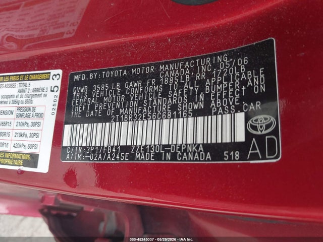Toyota Corolla Le