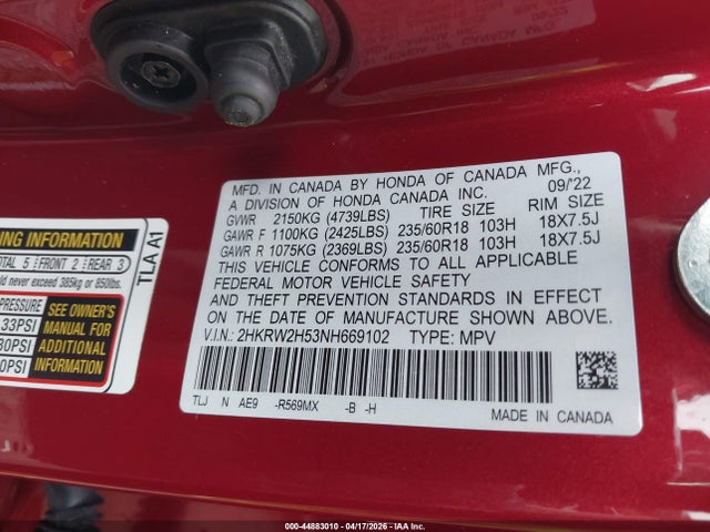 Honda CR-V Awd Ex