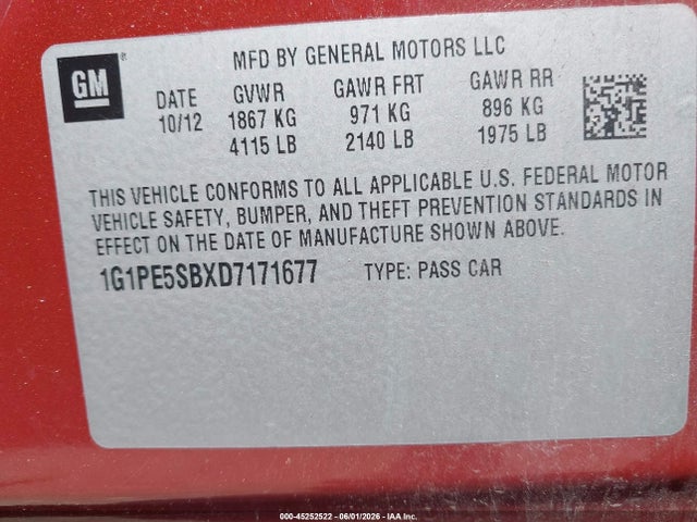 Chevrolet Cruze 2lt Auto