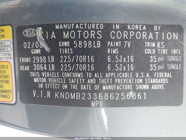Kia Sedona Lx