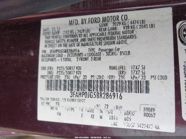 Ford Fusion Sel