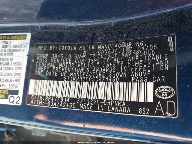 Toyota Matrix Xr