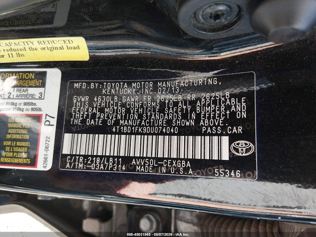 Toyota Camry Xle