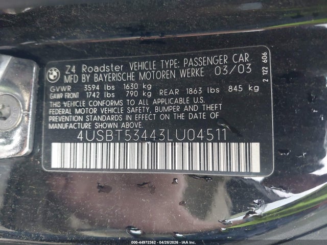BMW Z Series 3.0i
