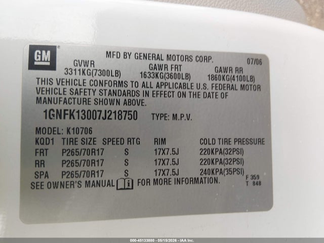 Chevrolet Tahoe Ls