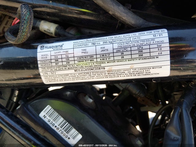 Husqvarna Vitpilen 401 Svartpilen 401
