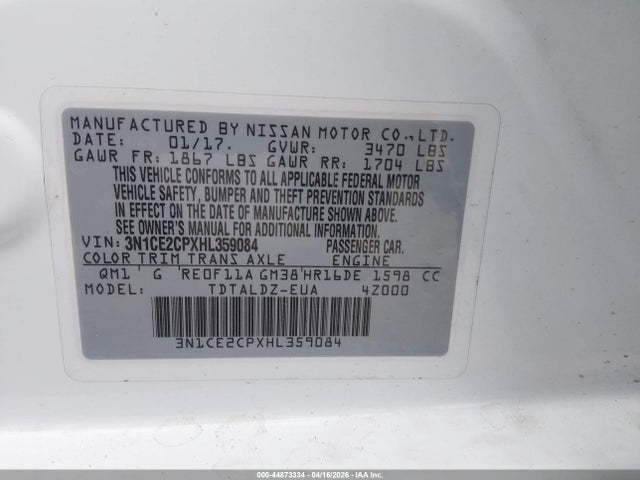 Nissan Versa Sv