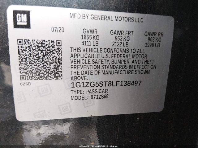 Chevrolet Malibu Fwd Rs