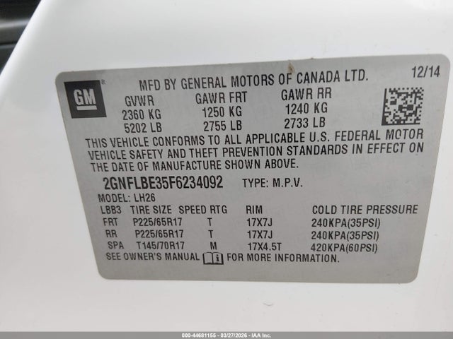 Chevrolet Equinox 1lt