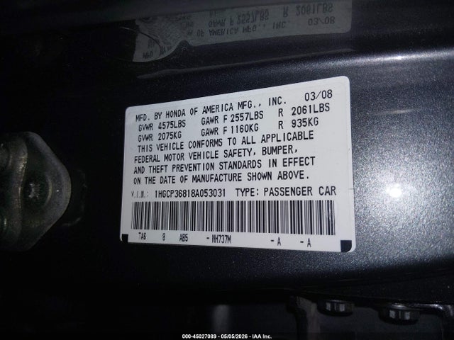 Honda Accord 3.5 Ex-l