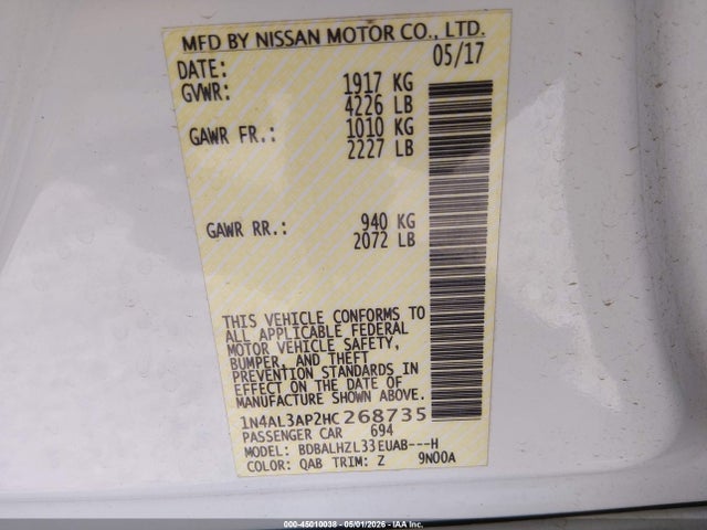 Nissan Altima 2.5 Sr