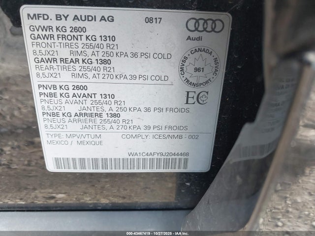 Audi Sq 3.0t Premium Plus