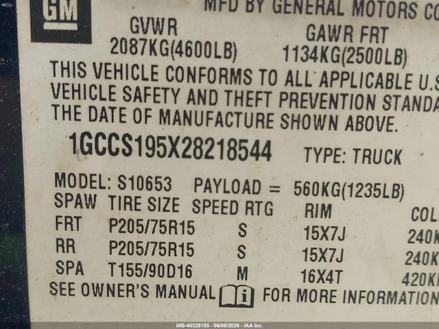 Chevrolet S-10 Ls