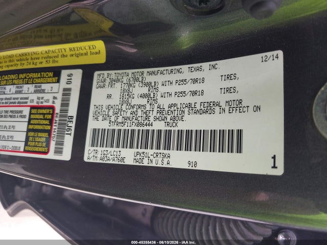 Toyota Tundra Sr 4.6l V8