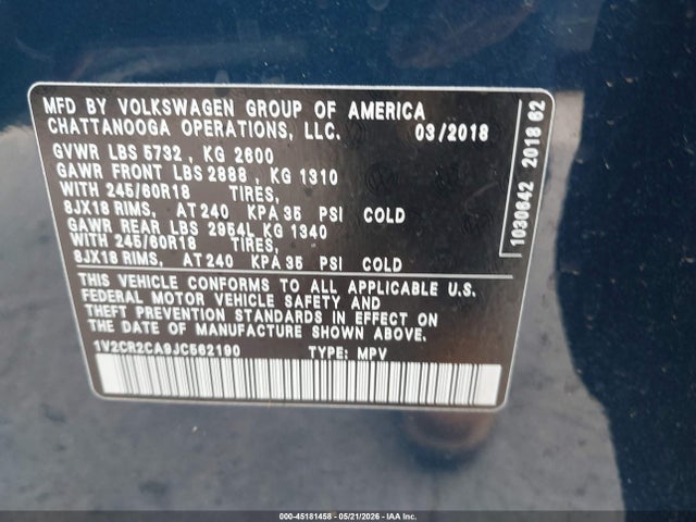 Volkswagen Atlas 3.6l V6 Se