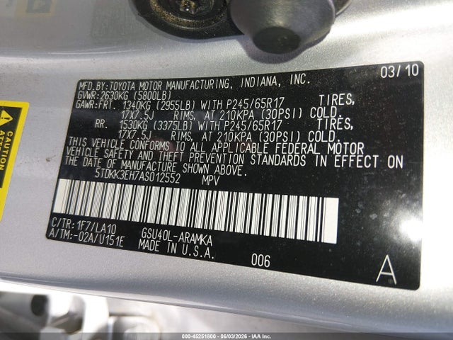 Toyota Highlander Se V6