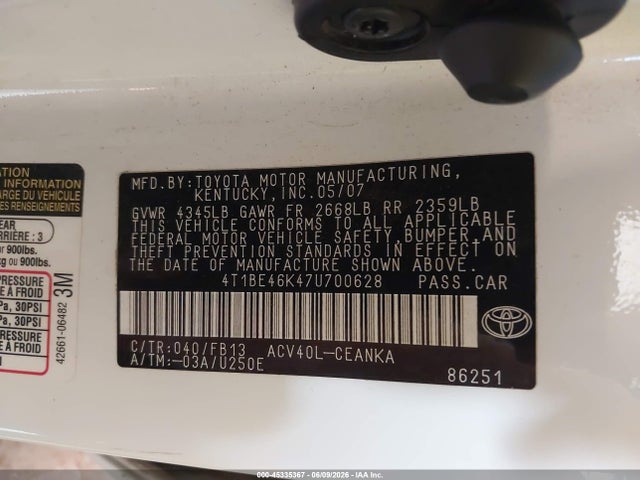 Toyota Camry Le
