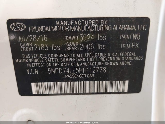 Hyundai ELANTRA Se