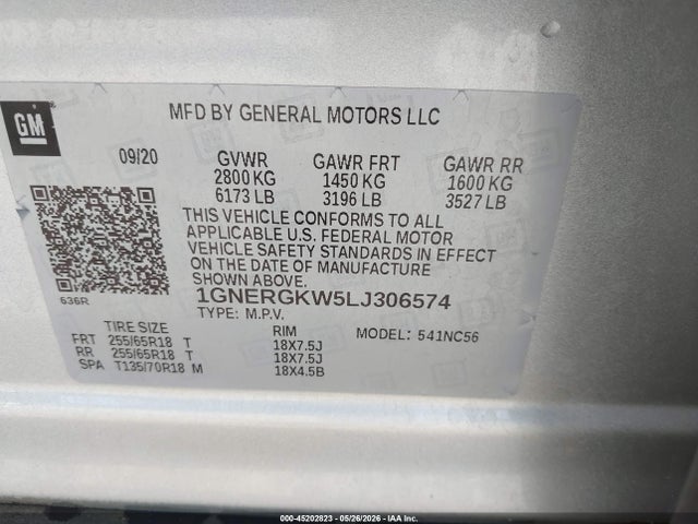 Chevrolet Traverse Fwd Lt Cloth