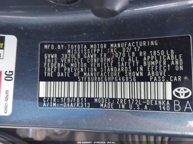 Toyota Corolla Le