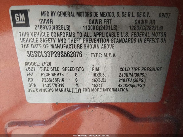 Saturn Vue 4-cyl Xe