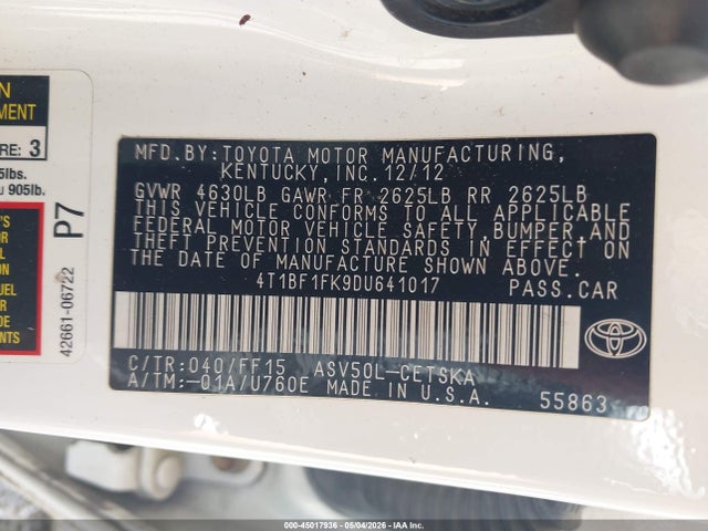 Toyota Camry Se