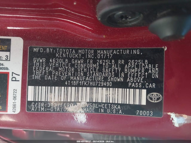 Toyota Camry Se