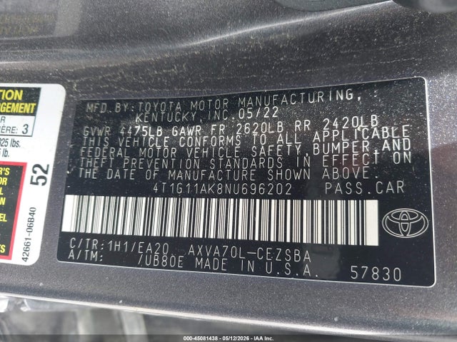 Toyota Camry Se