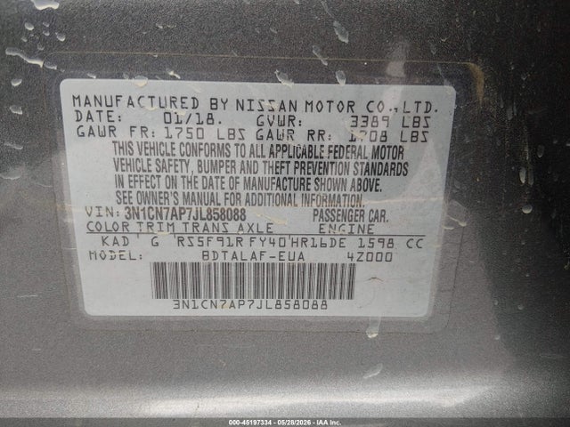 Nissan Versa 1.6 S