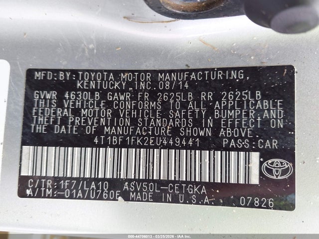 Toyota Camry Xle