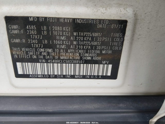 Subaru Outback 2.5i Limited