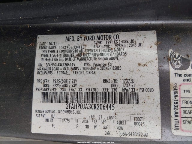 Ford Fusion Sel