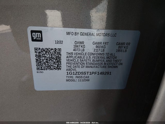 Chevrolet Malibu Fwd 1lt