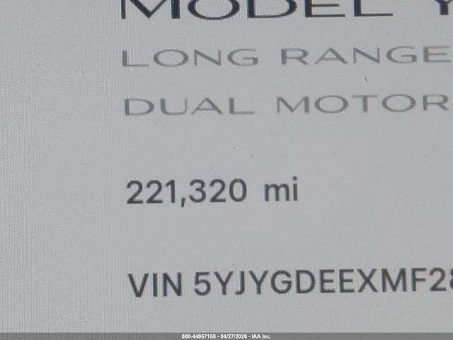 Tesla Model Y Long Range Dual Motor All-wheel Drive
