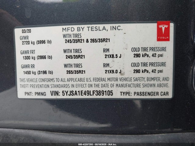 Tesla Model S Performance Dual Motor All-wheel Drive