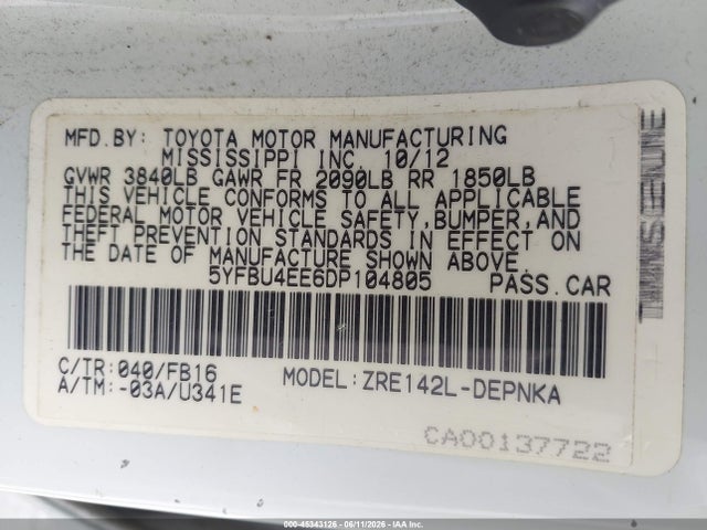 Toyota Corolla Le