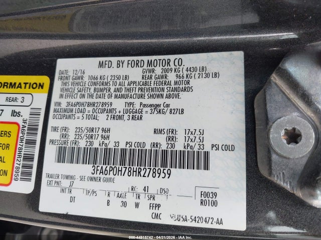 Ford Fusion Se