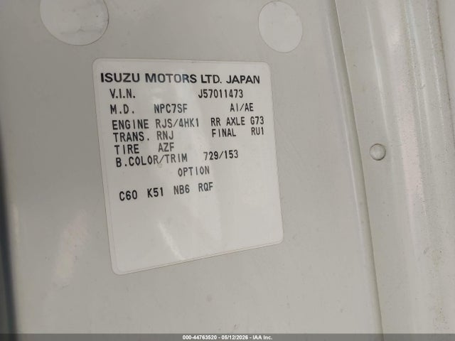 Isuzu W3s042 Npr Dsl Reg