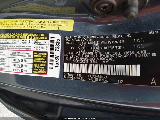 Toyota Sienna Le V6 8 Passenger