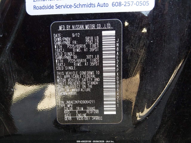 Nissan Quest Sv