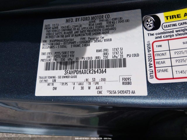 Ford Fusion Se