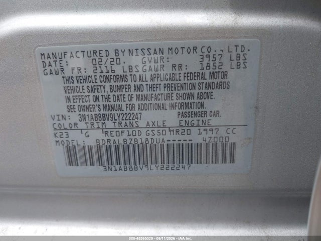 Nissan Sentra S Xtronic Cvt