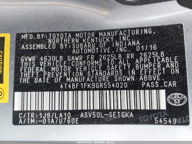 Toyota Camry Xle