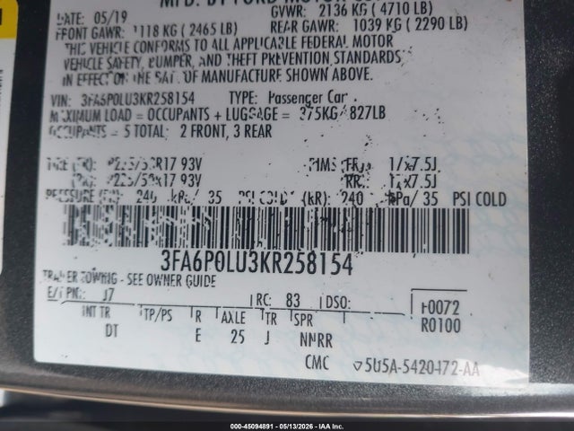 Ford Fusion Se