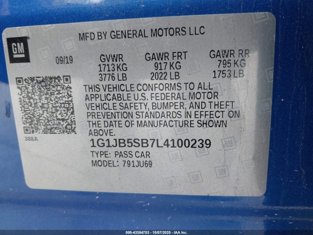 Chevrolet Sonic Fwd  Ls
