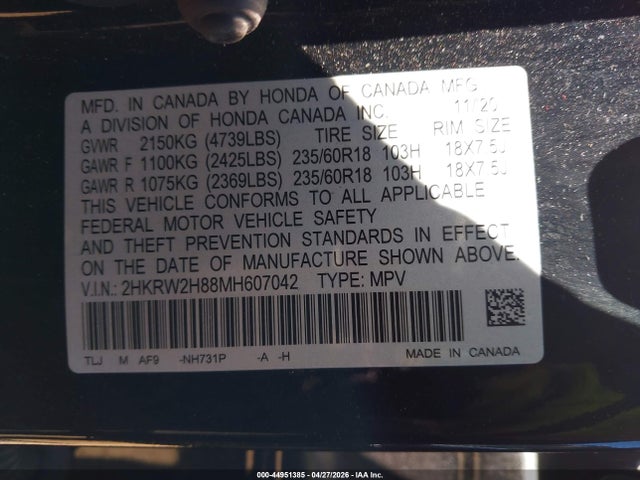 Honda CR-V Awd Ex-l