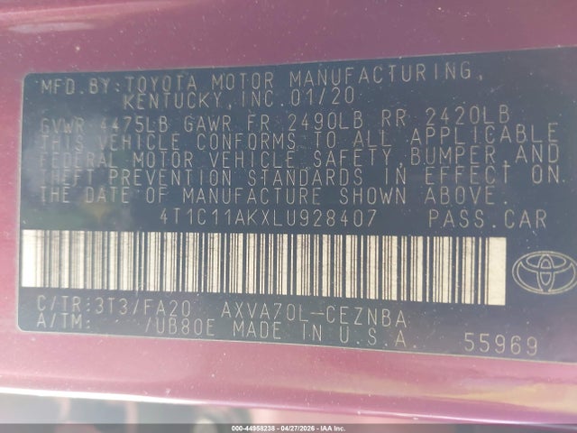 Toyota Camry Le