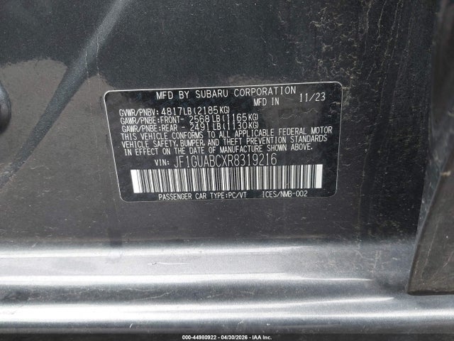 Subaru Impreza Base 5-door